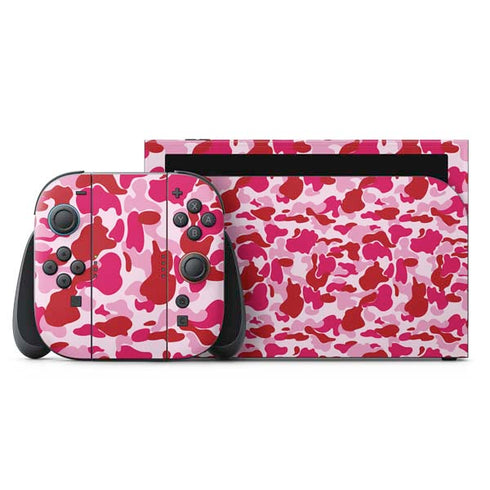 Pink Street Camo Nintendo Skins